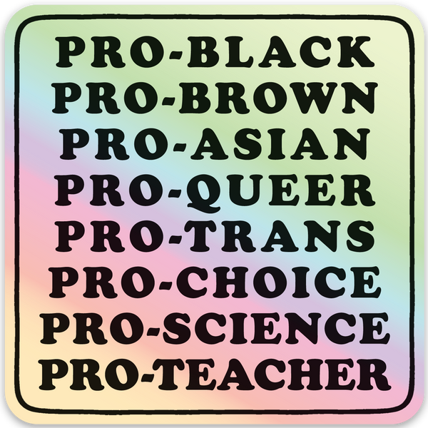 Pro-Black... | Holographic Die Cut Sticker