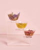 Small Glass Cups with Gold Rim