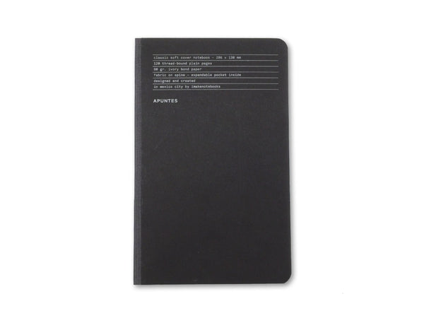 Negro-Lomo Gris | Lined Notebook