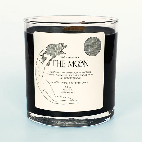 The Moon | Vanilla, Violets, and Sweetgrass Soy Candle