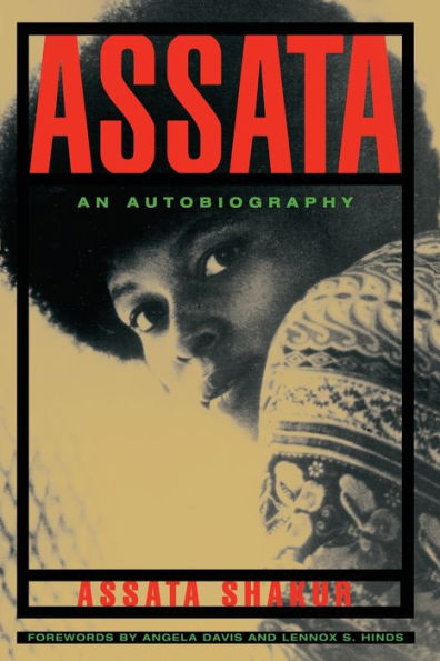 Book cover featuring a photograph of a woman with a dark skin tone. The title reads "Assata: An Autobiography."