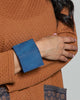 Chunky Wooden Geometric Bracelet Blue