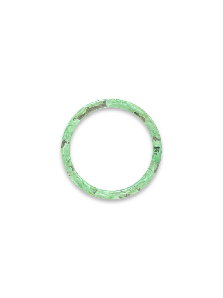 Color and Clear Marbled Acetate Bangle