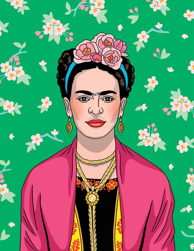 Card | Frida Pink Florals, Blank
