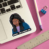 America, You in Danger Girl Die Cut Sticker