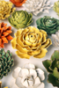 Ceramics Flower Wall Art | English Garden Buttercup Yellow