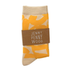 Socks | Checks in Yellow Mustard & Natural