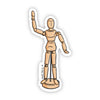 Sticker | Wooden Mannequin - Waterproof