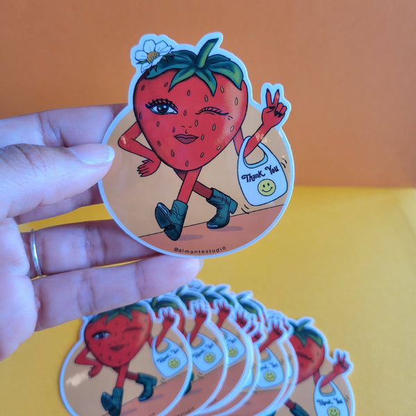 Sticker | Shopping Strawberry