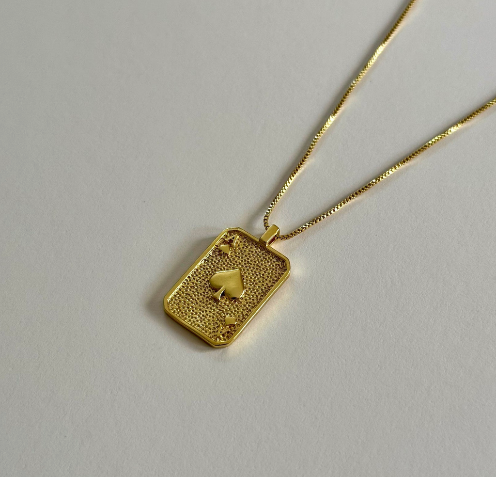 Necklace | Ace of Spade - Gold-Filled Necklace