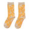 Socks | Checks in Yellow Mustard & Natural