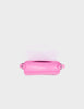 Micro Crossbody Handbag | Bubblegum Pink Leather, Eyes Embroidery