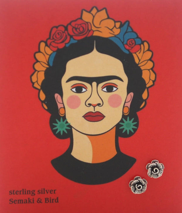Earrings | Rose - silver "Frida"