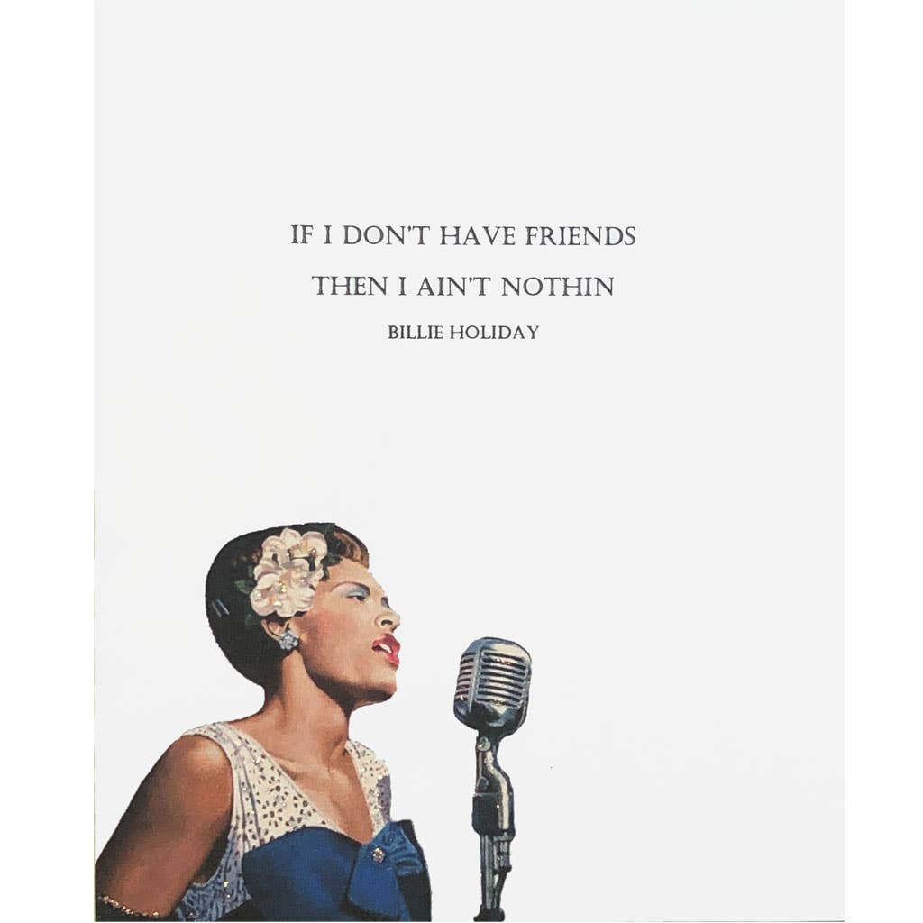 Card | Billie Holiday Friendship