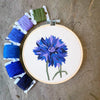 Bachelor Button (5") - DIY Embroidery Kit