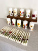 Tapered Candles | 10" Botanical, Real Flowers