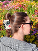Hand-Painted NY Vintage Camera Claw Clip | Eco-Friendly