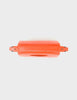 Mini Crossbody | Neon Orange Leather, All Over Eyes Embroidery