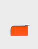Leather Zip-around Cardholder | All Over Eyes Embroidery, Fausto Vermillion