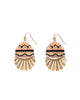 Earrings | Beaded Handwoven Santa Fe Drops (Magenta/Orange)