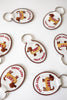 Keychain | Hot Dog Embroidered