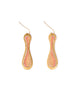 Earrings | Beaded Handwoven Taffy Twist Drop (Peach)