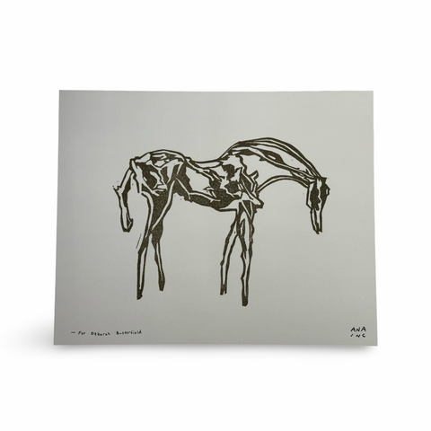 Print | For Deborah Butterfield, 8x10