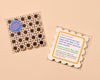 Letterpress Reusable Vellum Coasters—Rattan Weave: Brown