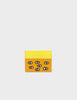 Leather Cardholder | All Over Eyes Embroidery, Felix Ibiza Blue and Golden Glow