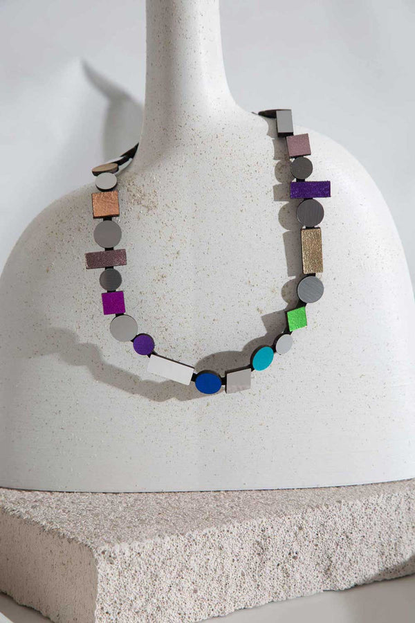 Necklace | Bauhaus Round - Rainbow