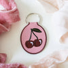 Keychain | Cherry Embroidered