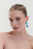 Earrings | Bauhaus Large - Silver/Cool Colors