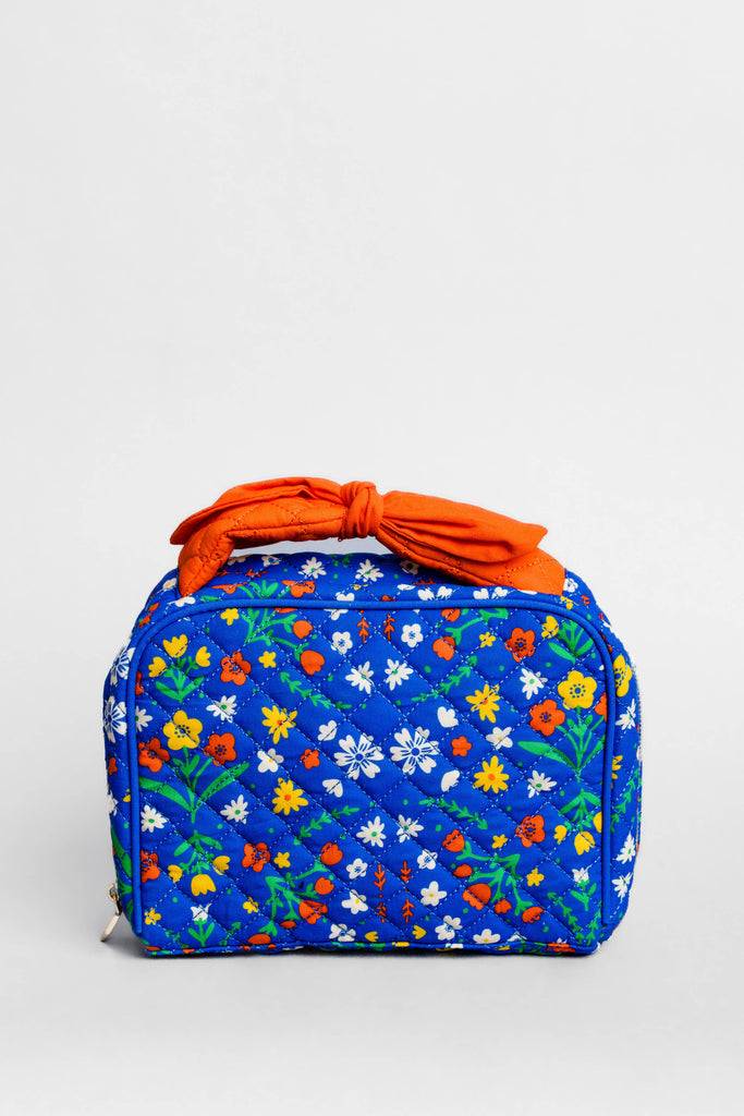 Toiletry Bag, Blue Scandinavian Floral