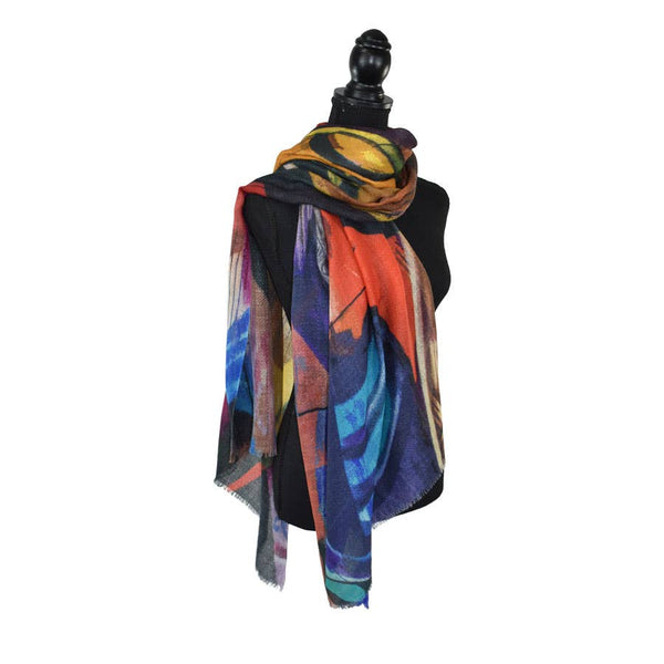 Belinda Diamond Weave  Wool Scarf