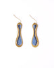 Earrings | Beaded Handwoven Taffy Twist Drop (Peach)