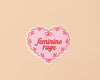 Sticker | Feminine Rage (Doily, Heart)