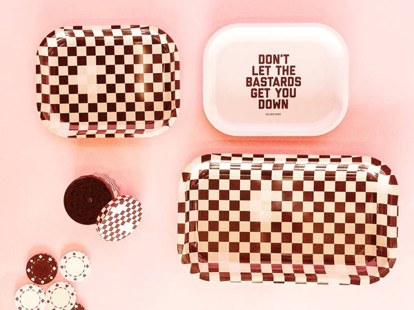 Small Tray | Black and White Checker