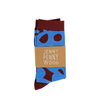 Socks | Dottie in Blue Maroon