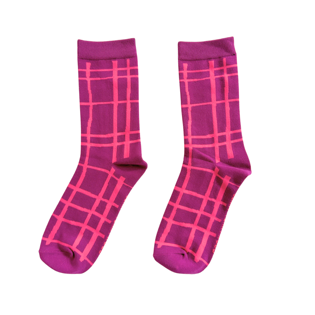 Socks | Darby in Magenta & Hot Pink