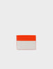 Leather Cardholder | Classic Eye and Heart Applique, Filium Cream and Fiesta Red