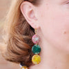 Earrings | Kantha Threadburst Trio