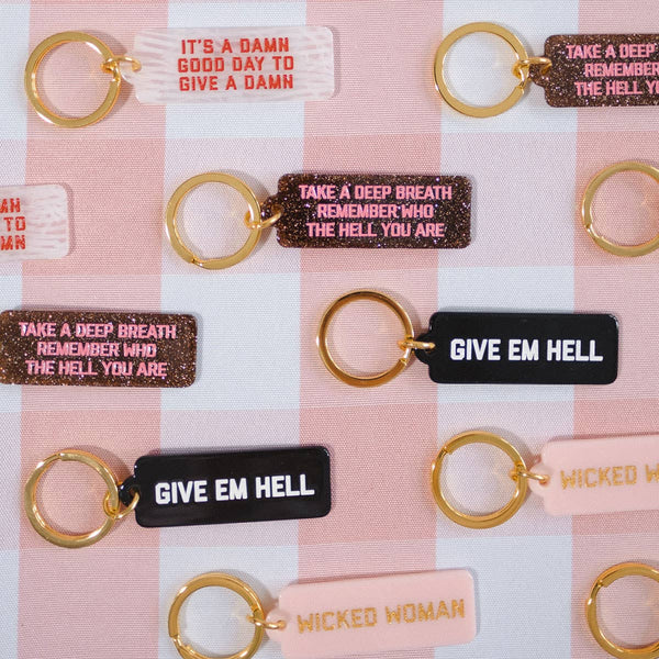 Rectangle Keytag | Give Em Hell