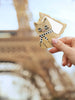 Hand-painted Scarf Kitten Compact Mirror | Eco-Friendly