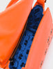 Micro Crossbody | Neon Orange Leather,Eyes Embroidery