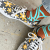 Socks | River - Aquamarine & Carmel