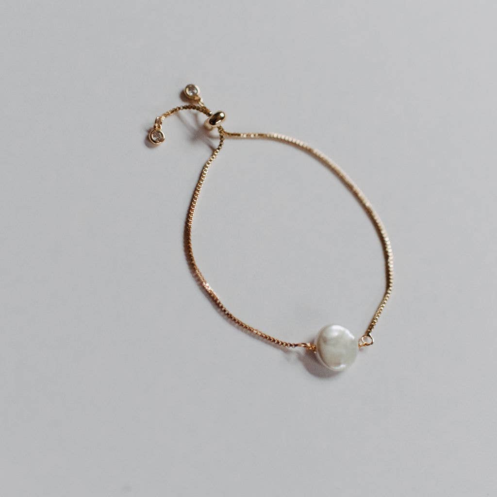 Bracelet | Lucy Adjustable Pearl