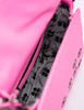 Micro Crossbody Handbag | Bubblegum Pink Leather, Eyes Embroidery