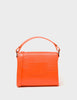 Mini Crossbody | Neon Orange Leather, All Over Eyes Embroidery