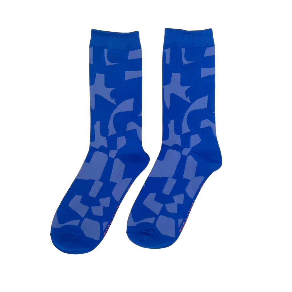 Socks | Checks in Cobalt & Periwinkle
