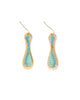 Earrings | Beaded Handwoven Taffy Twist Drop (Peach)